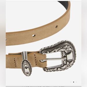THE KOOPLES Brown Leather Silver Studded Belt Sz M NWT $198!! The Kooples Studded Leather Belt In Black/Silver - 58% Off  main image 4